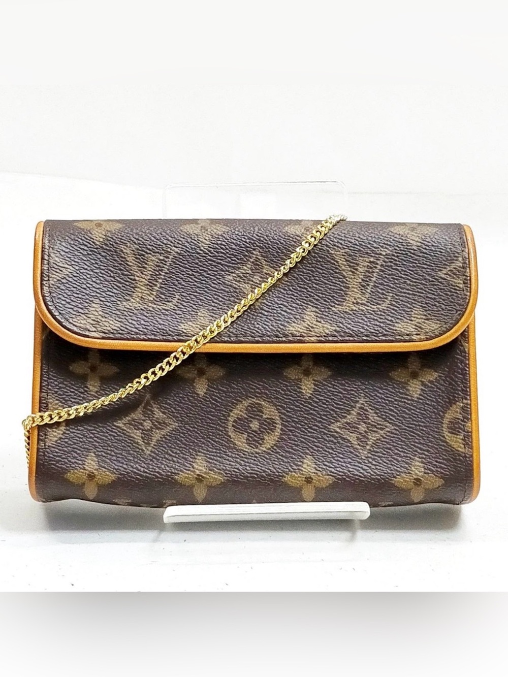 Louis Vuitton LV Shoulder Bag Pochette Florentine Brown Monogram